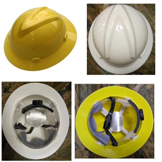 Casco industrial de protección de la cabeza de construcción de plástico y ABS protector de seguridad