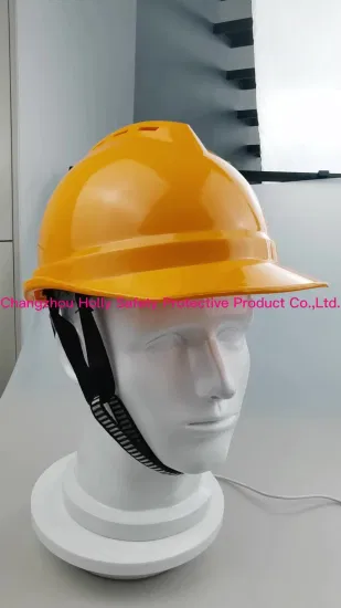 Casco de seguridad de trabajo con ventilaciones/casco duro de material ABS para protección de la cabeza