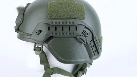 Casco táctico a prueba de balas de Mich de combate de aramida verde militar para protección de la cabeza